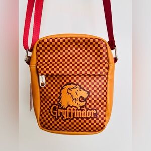 Gryffindor Checkered Messenger Bag - Red and Orange